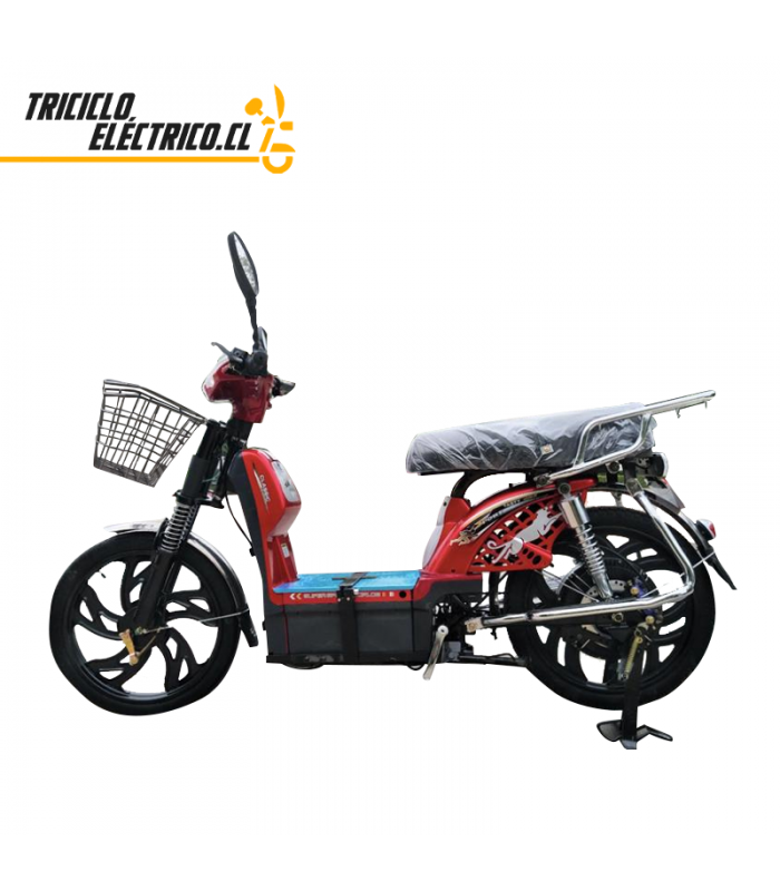 Bicicleta Eléctrica Color Rojo 60V