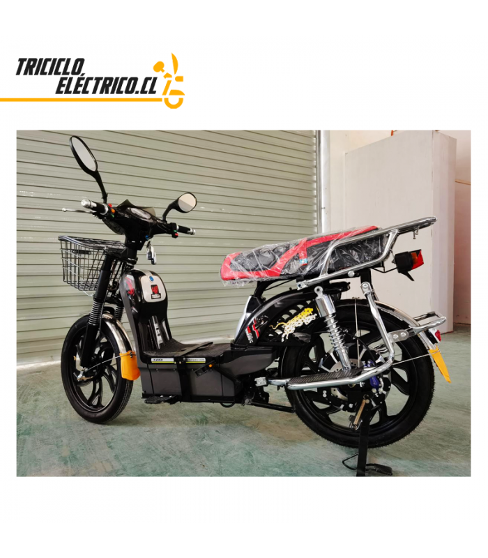 Bicicleta Eléctrica Color Negro/Rojo 60V